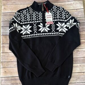 NWT - Chaps 1/4 Zip Sweater - Small